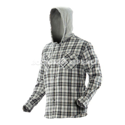 СОРОЧКА БРУНО С КАПЮШОНОМ КЛЕТКА