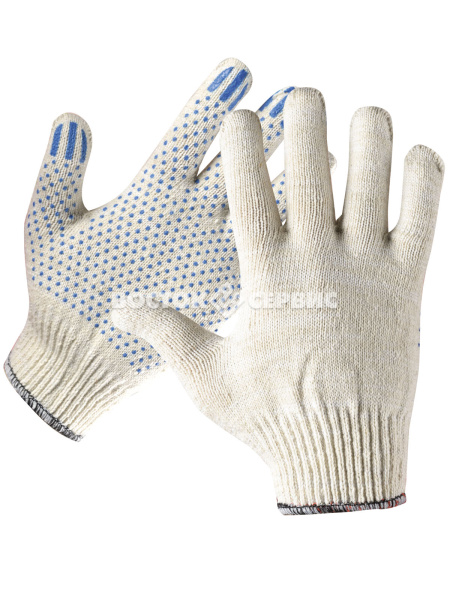 Перчатки трикотажные с ПВХ