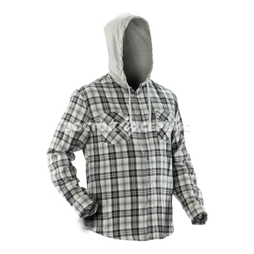 СОРОЧКА БРУНО С КАПЮШОНОМ КЛЕТКА